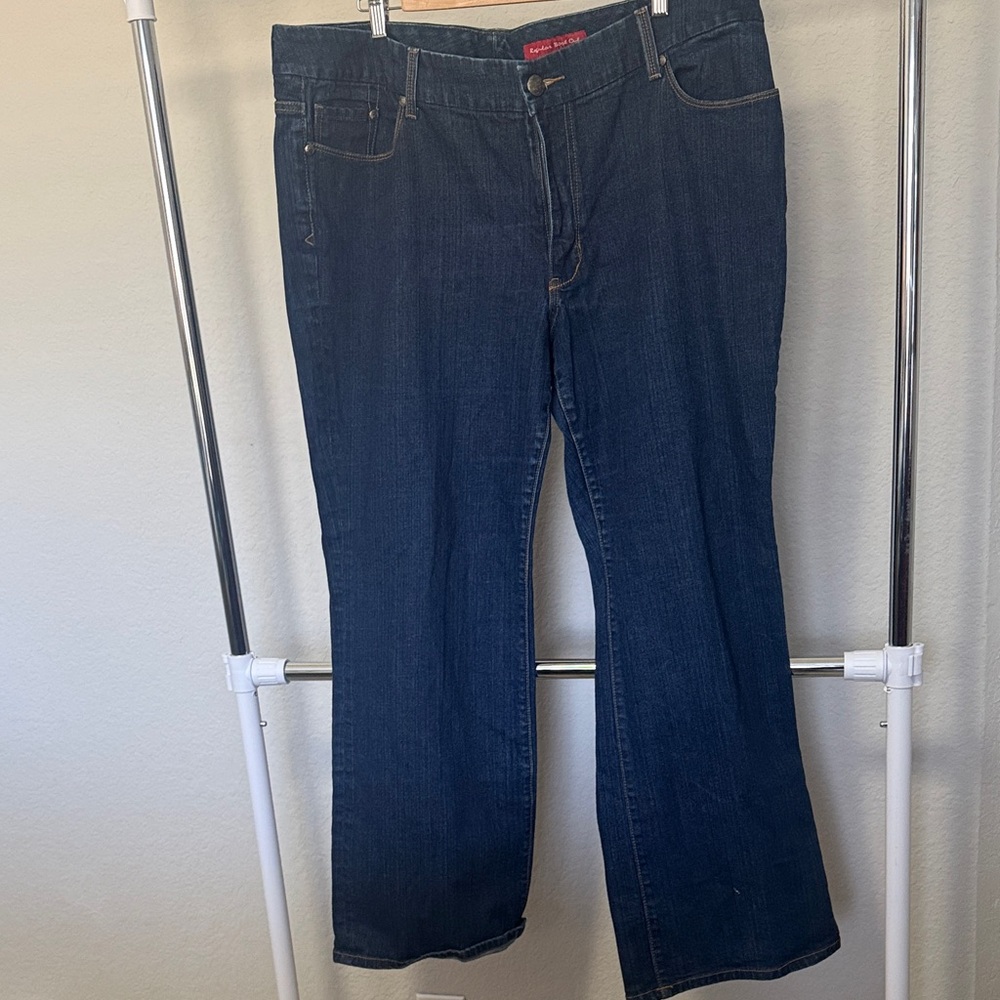 Plus Size Seven7 Brand Women’s Boot Cut Blue Jeans